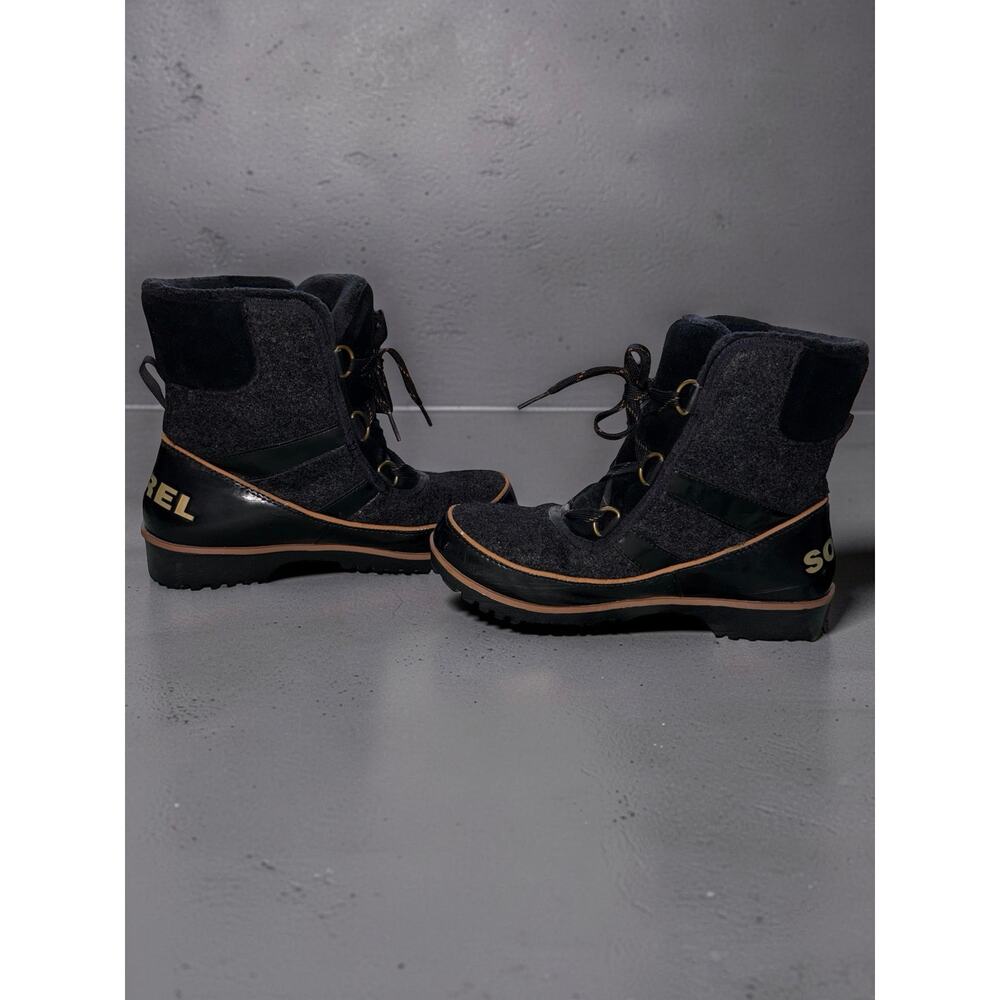 Sorel Tivoli II Women's Winter Boots Size 7.5 Black Waterproof Snow Duck Boot - Picture 3 of 5
